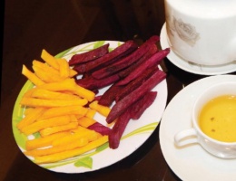 Khoai lan sấy dòn